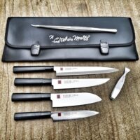 SET COLTELLI KASUMI TORA - YANAGIBA - Santoku - CARVING - UTILITY -  Coltellaiomatto