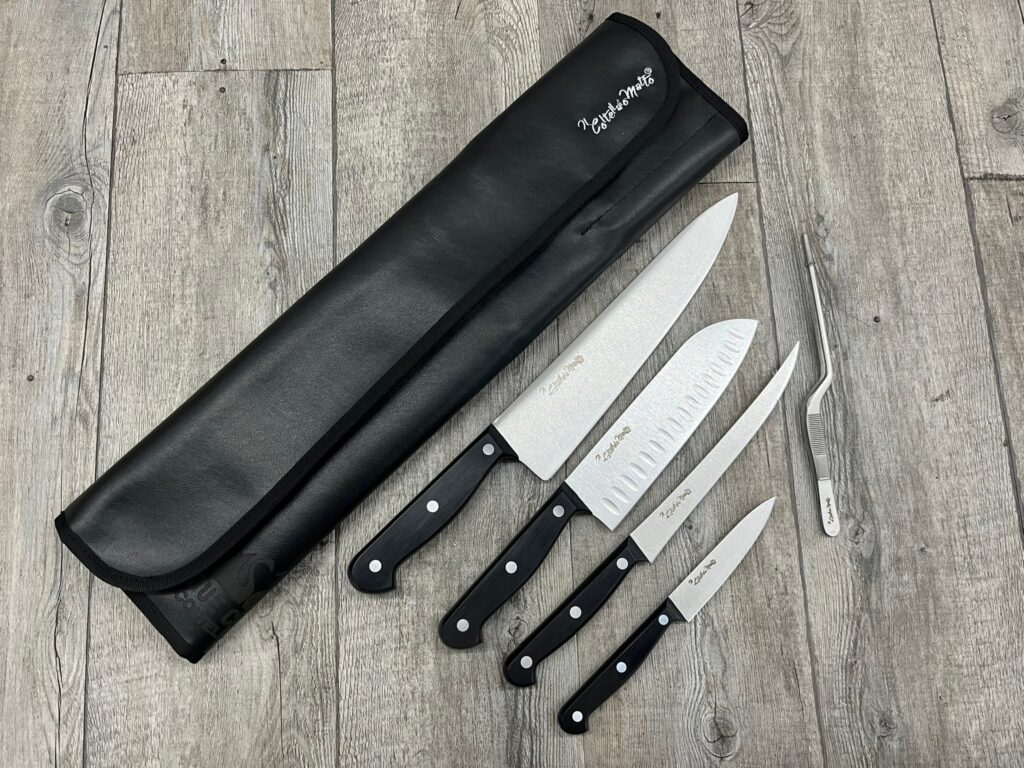 SET DA CHEF - SERIE POM - USO PROFESSIONALE - CON POCHETTE - Coltellaiomatto