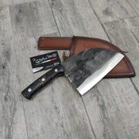 Samura Mad Bull Chopper Marble Carbon Serbian chef's knife