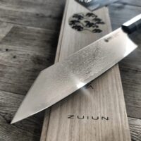 oFuun 2 Pezzi Set Coltello per Disossare Damasco a 67 Strati, Coltelli  Giapponese Professional 17,6cm Lame Coltelli da Carne Kiritsuke Per Chef E